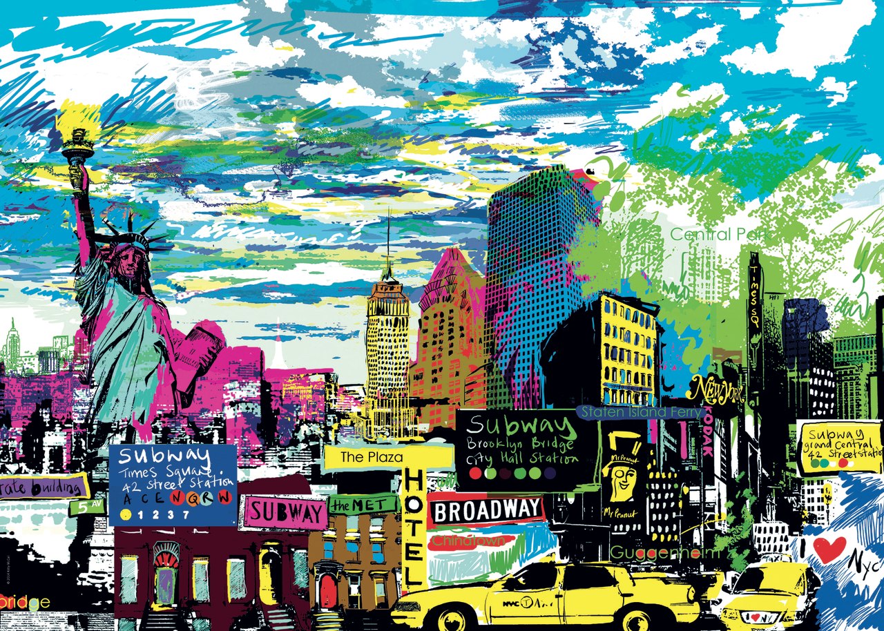 I love New York! - 1000pc Jigsaw Puzzle By Heye  			  					NEW