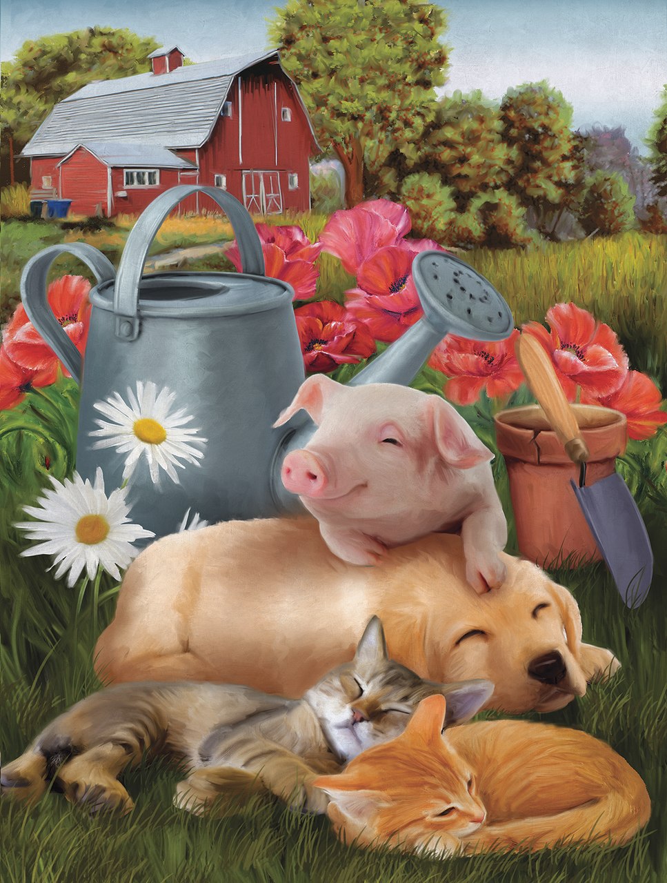 Lazy in the Sun - 300pc Jigsaw Puzzle By Sunsout