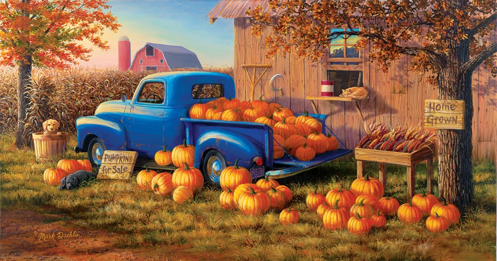 Selling Pumpkins - 500pc Jigsaw Puzzle by SunsOut