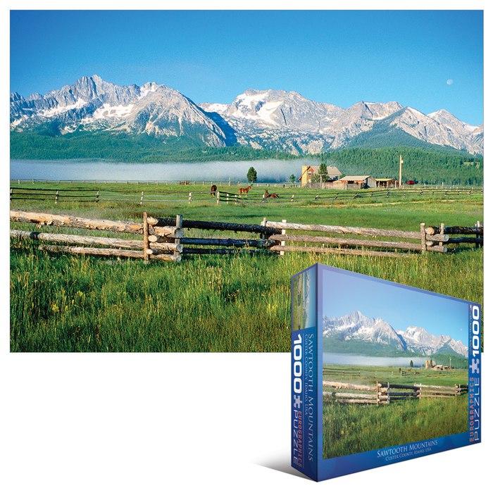 Sawtooth Mountains, ID - 1000pc Jigsaw Puzzle by Eurographics