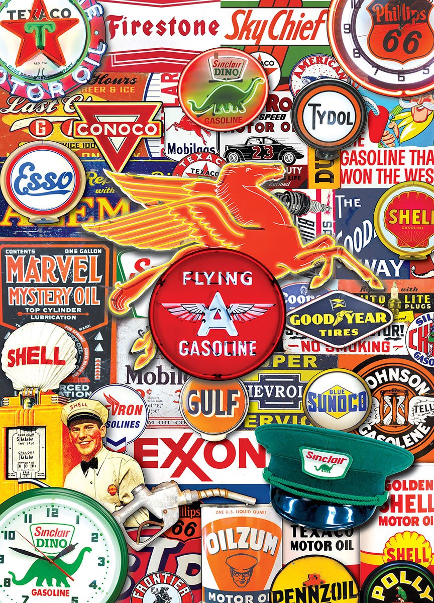 Retro Petrol - 1000pc Suitcase Jigsaw Puzzle by Masterpieces  			  					NEW