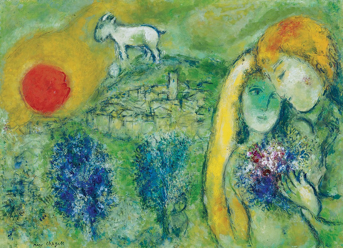 Marc Chagall: The Lovers of Venice - 1000pc Jigsaw Puzzle by Eurographics