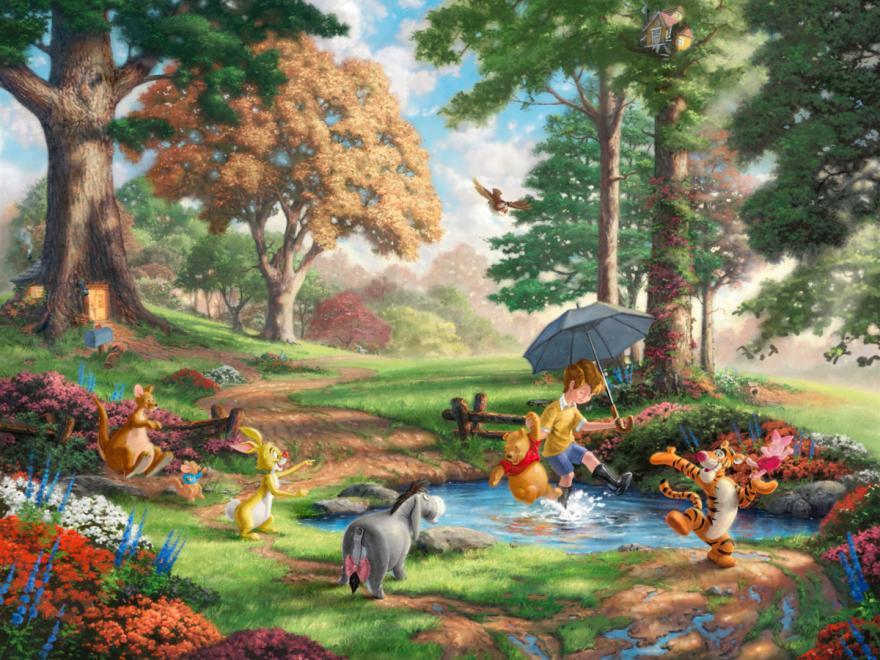 Thomas Kinkade Disney Dreams: Winnie the Pooh I - 750pc Jigsaw Puzzle by Ceaco