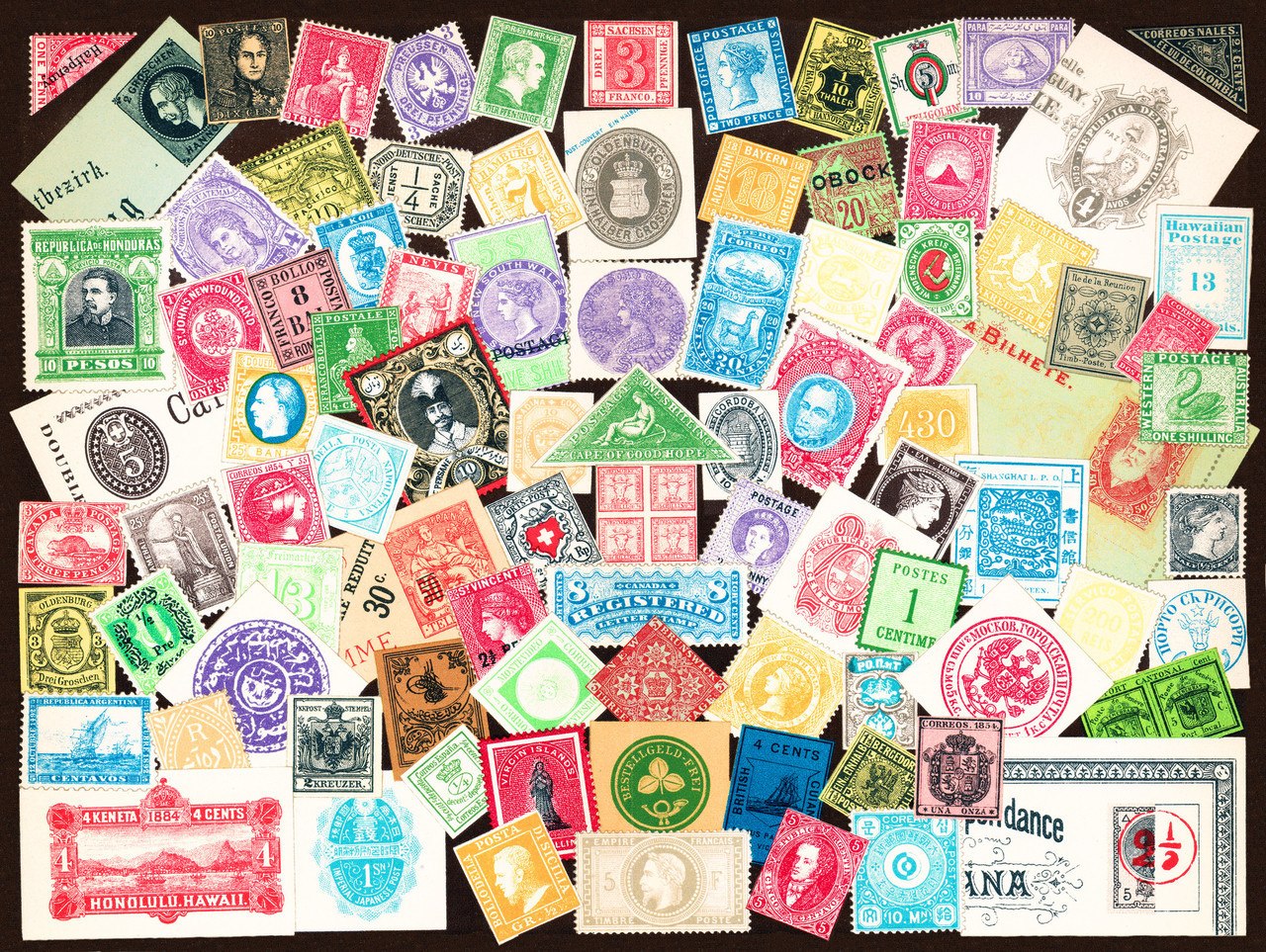 Stamps/Timbres - 1000pc Jigsaw Puzzle by New York Puzzle Company