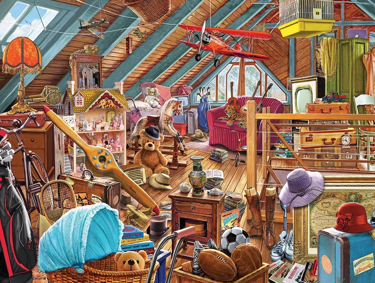 Attic Memories - 550pc Jigsaw Puzzle By White Mountain