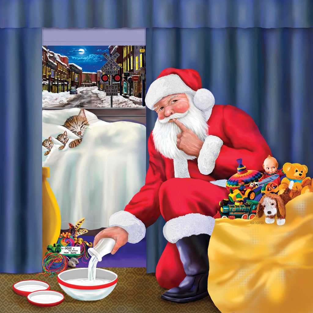 Chessie's Christmas - 500pc Jigsaw Puzzle by SunsOut