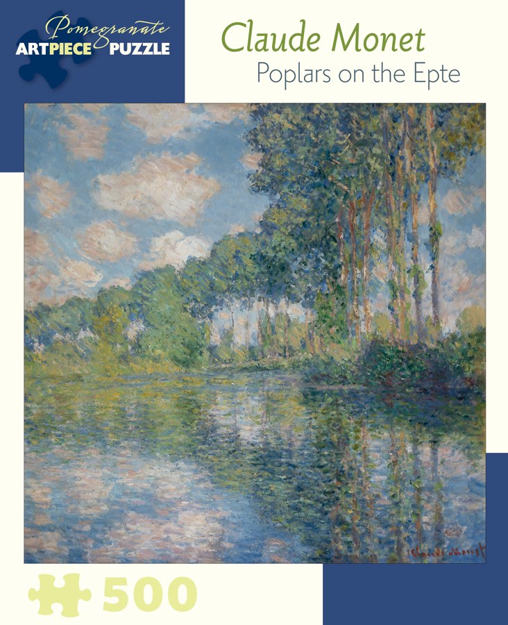 Monet: Poplars on the Epte - 500pc Jigsaw Puzzle by Pomegranate