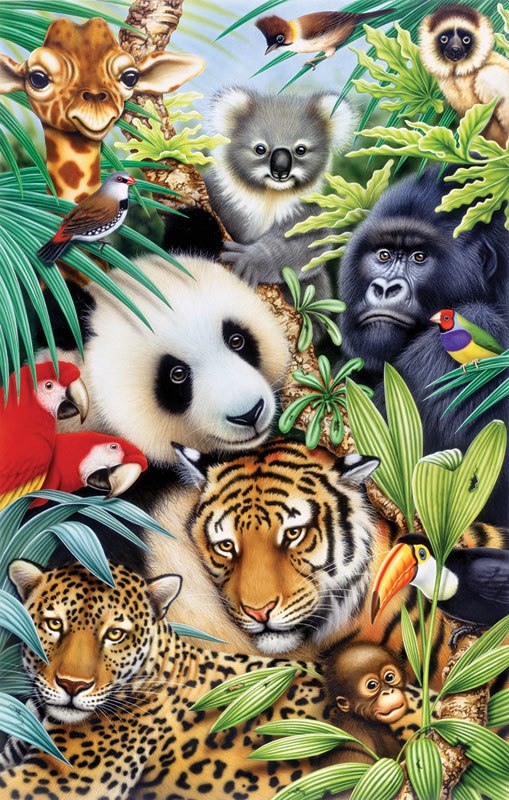 Animal Magic - 100pc Jigsaw Puzzle by Sunsout