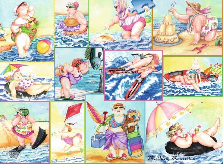 Bathing Beauties - 1000pc Jigsaw Puzzle By Ravensburger  			  					NEW