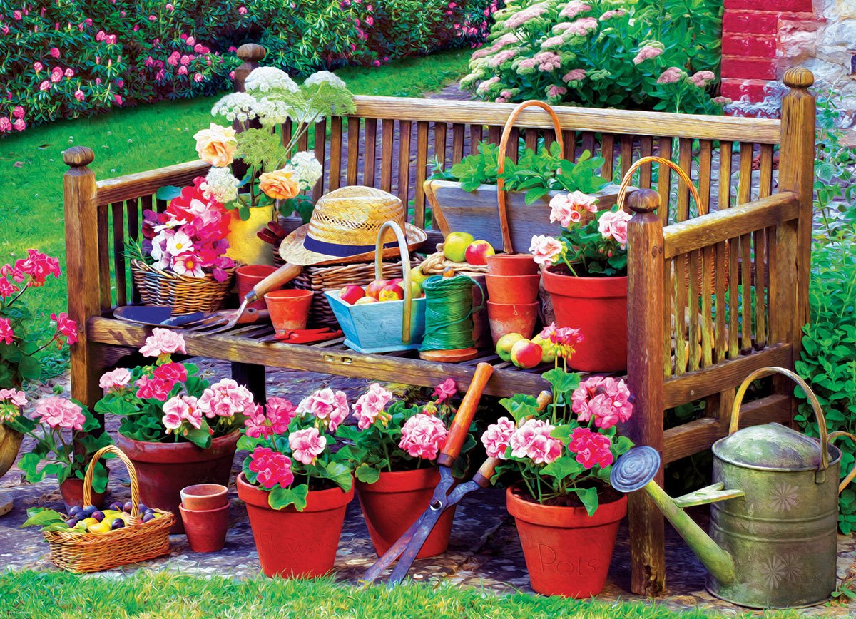 Garden Bench - 1000pc Jigsaw Puzzle by Eurographics  			  					NEW