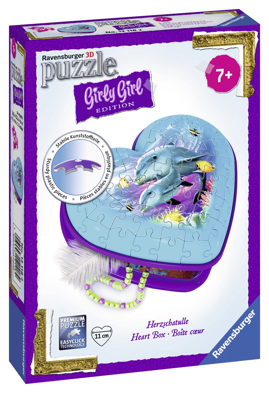 Heart Case Underwater - 54pc 3D By Ravensburger  			  					NEW - image 1