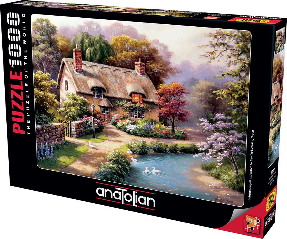 Duck Path Cottage - 1000pc Jigsaw Puzzle by Anatolian  			  					NEW - image 1