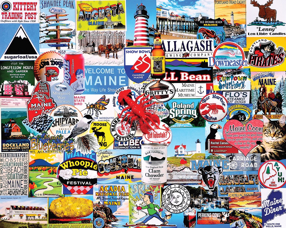 I Love Maine - 1000pc Jigsaw Puzzle By White Mountain