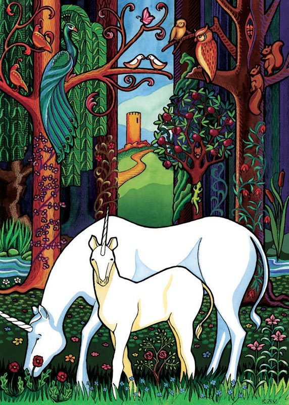Unicorn Forest - 48pc Tray Puzzle by Cobble Hill