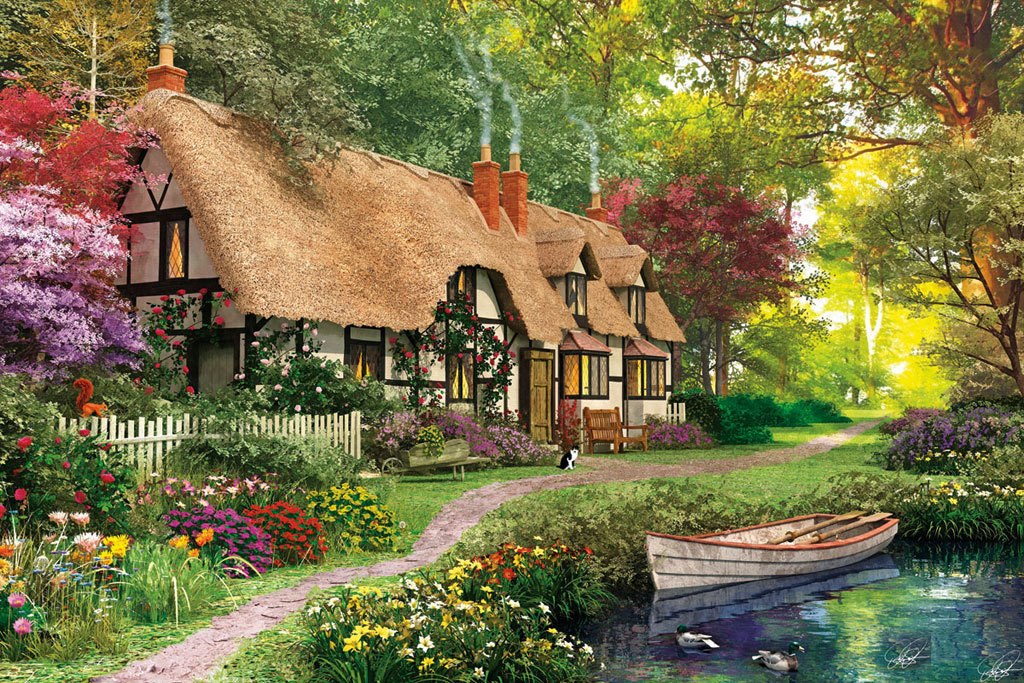 Cozy Cottage - 300pc EZ Grip Jigsaw Puzzle By White Mountain