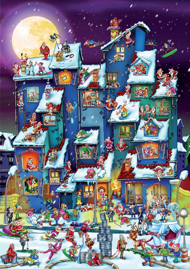 Christmas Antics - 1000pc Jigsaw Puzzle by D-Toys