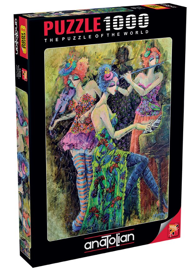 Color Trio - 1000pc Jigsaw Puzzle by Anatolian  			  					NEW - image 1