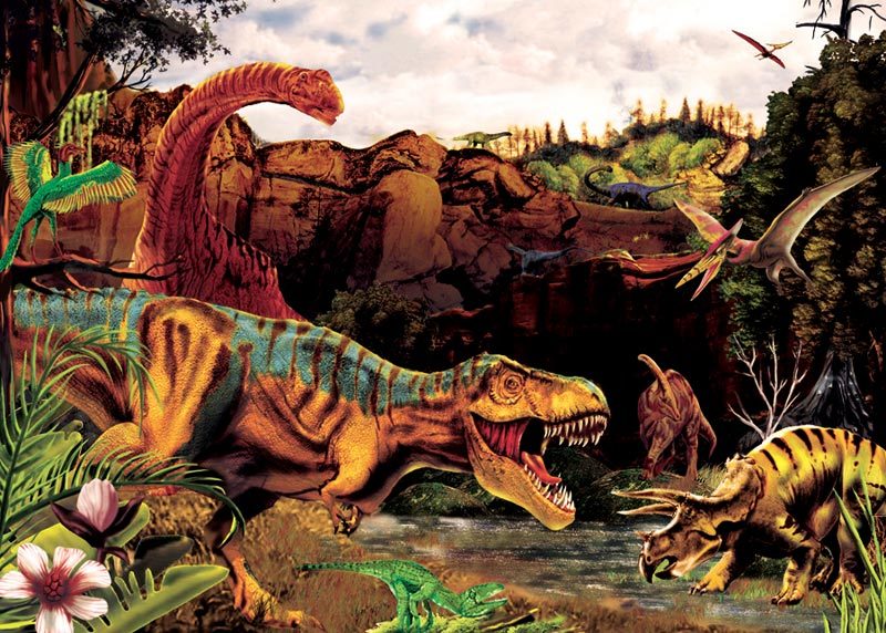 Dino Story - 35pc Tray Puzzle by Cobble Hill