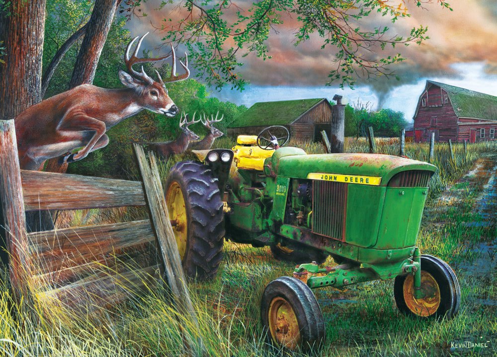Deere Crossing - 1000pc Jigsaw Puzzle by Masterpieces
