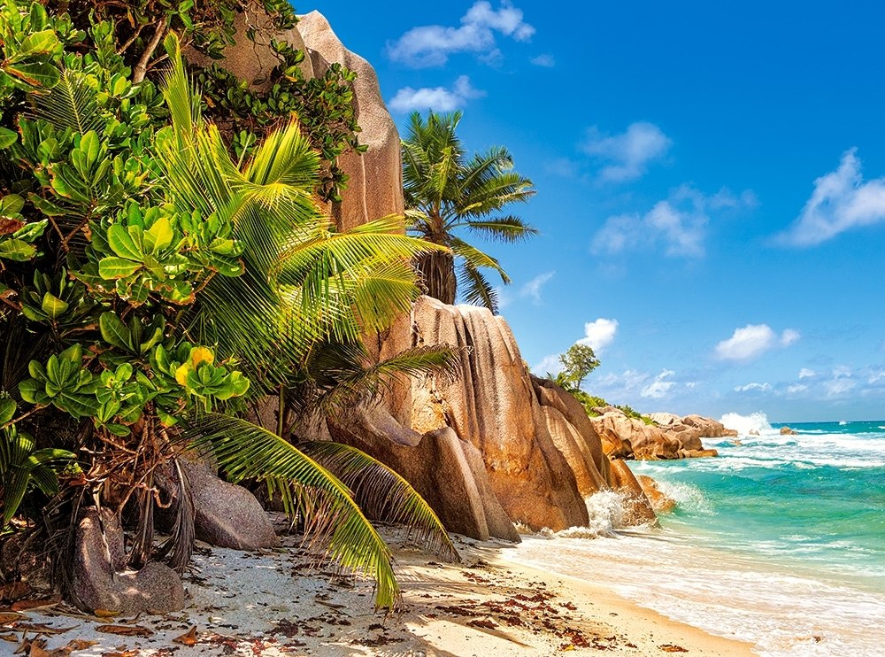Paradise Beach of Seychelles - 2000pc Jigsaw Puzzle By Castorland  			  					NEW