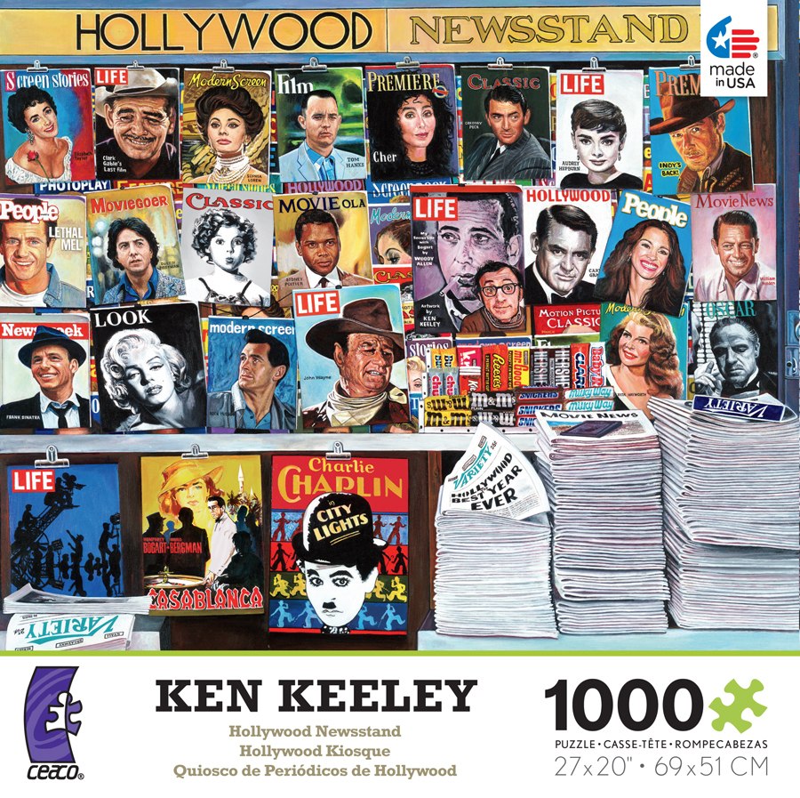 Ken Keeley: Hollywood Newsstand - 1000pc Jigsaw Puzzle by Ceaco