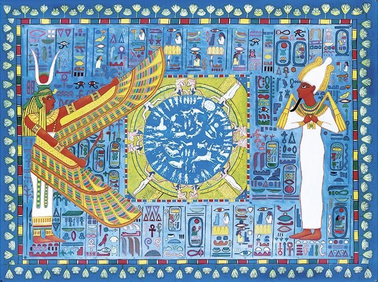 Heussenstamm: Isis & Osiris - 300pc Jigsaw Puzzle by Pomegranate  			  					NEW