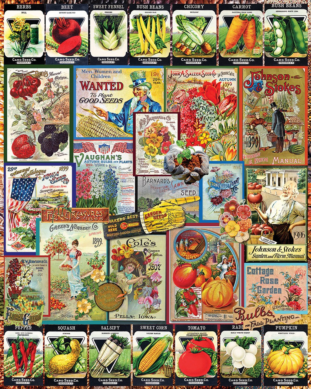 Garden Seeds - 1000pc Jigsaw Puzzle By White Mountain