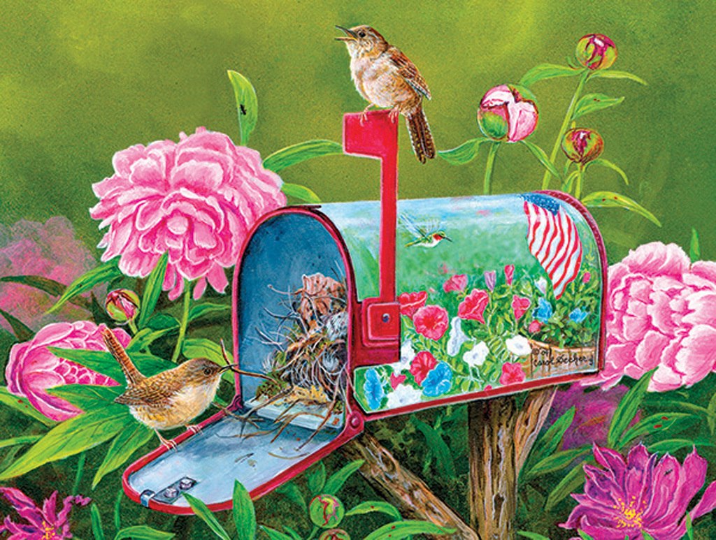 Golden Glory Wrens - 500pc Jigsaw Puzzle by SunsOut