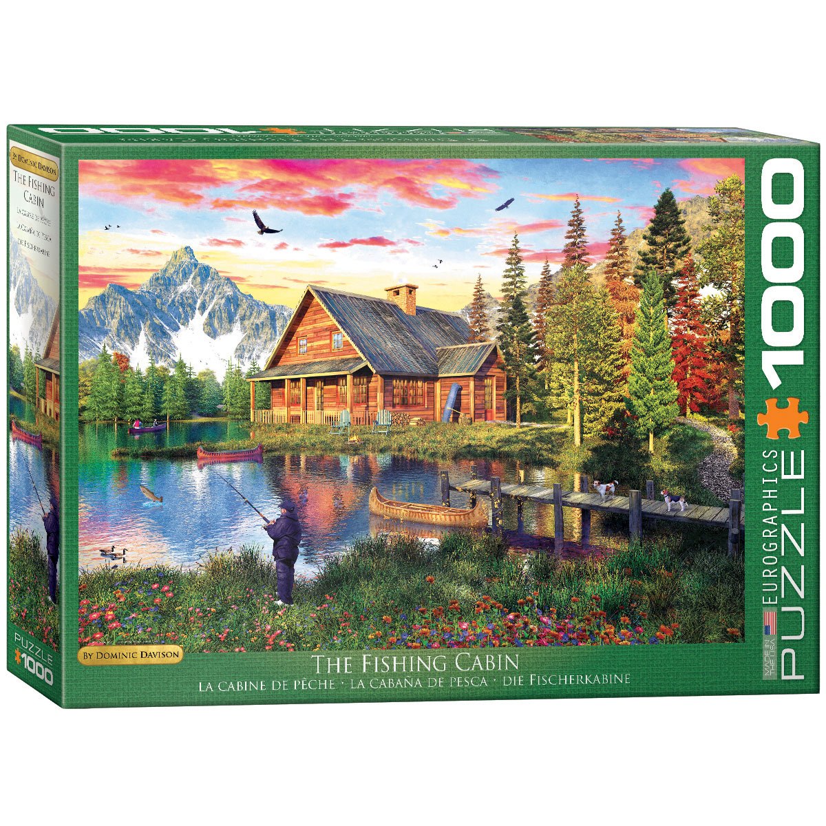 Davison: The Fishing Cottage - 1000pc Jigsaw Puzzle by Eurographics  			  					NEW - image 1