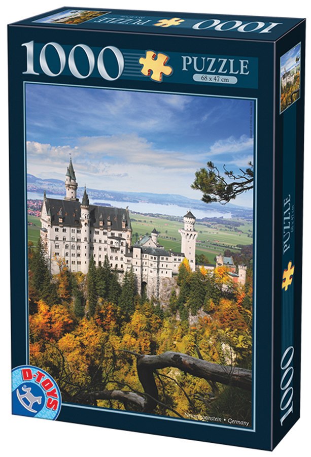Neuschwanstein Portrait  - 1000pc Jigsaw Puzzle by D-Toys