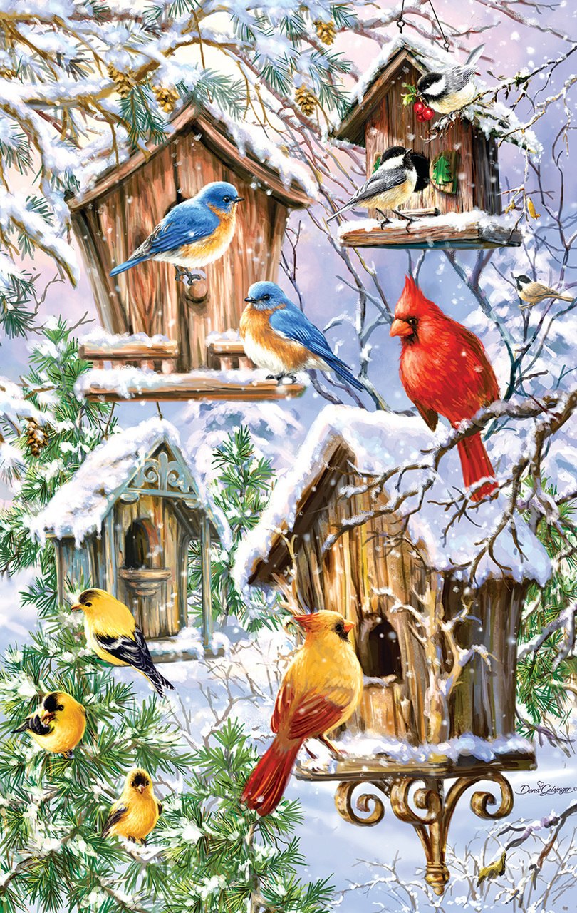 Snow Birds - 550pc Jigsaw Puzzle by Sunsout