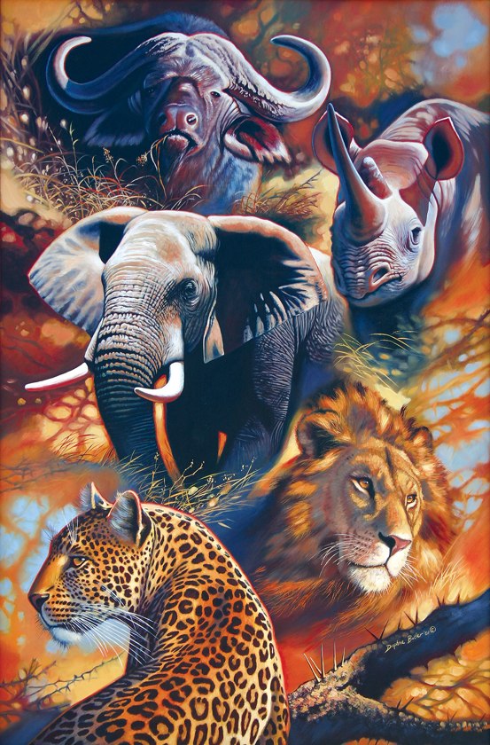 The Big Five - 1500pc Jigsaw Puzzle by Tomax