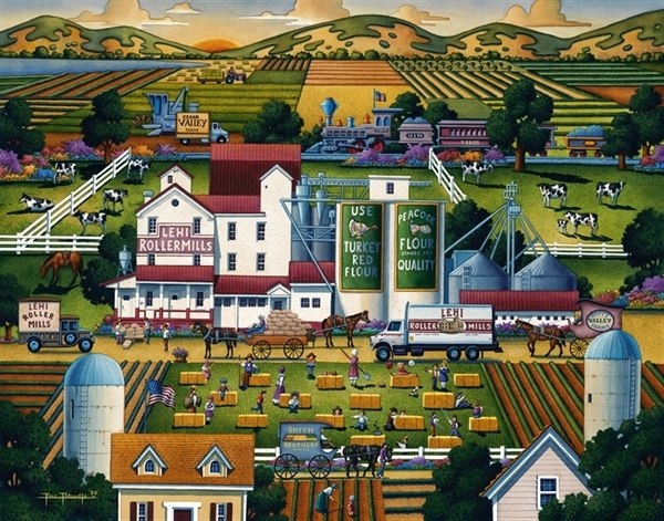 Lehi Roller Mills - 500pc Jigsaw Puzzle by Dowdle