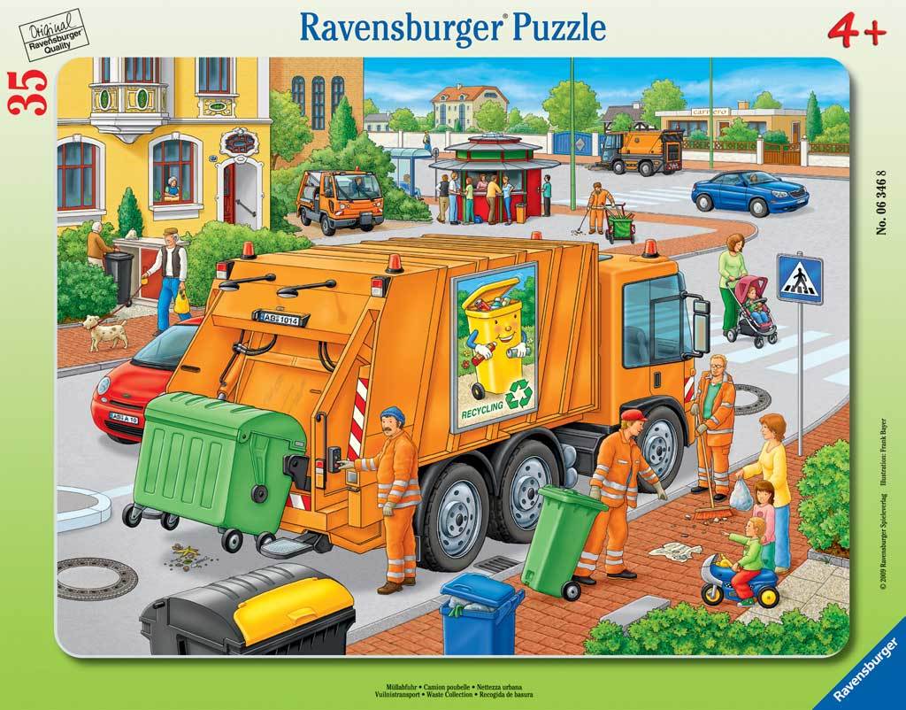 Waste Collection - 35pc Puzzle in a Frame by Ravensburger