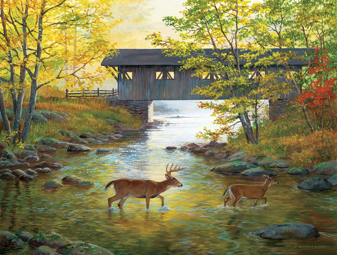 Rock Creek Crossing - 500pc Jigsaw Puzzle by SunsOut