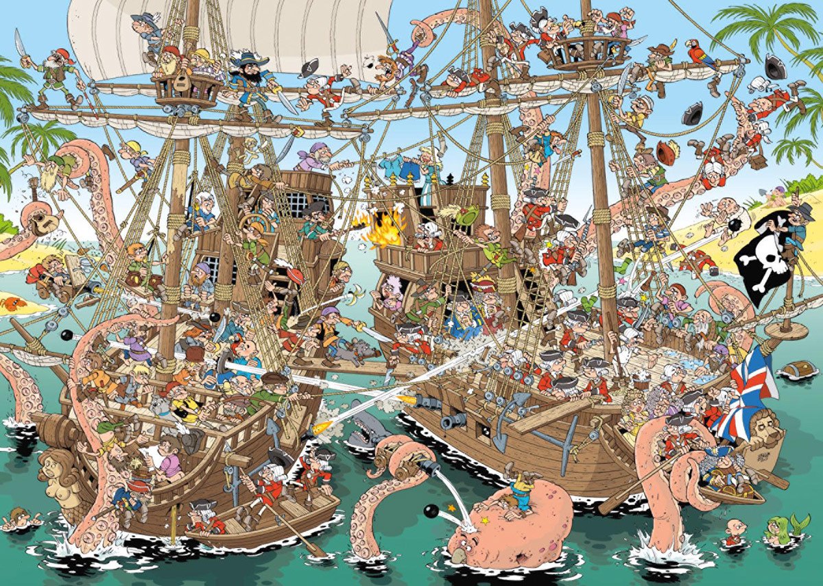 Pieces of History: Pirates - 1000pc Jigsaw Puzzle By Jumbo  			  					NEW