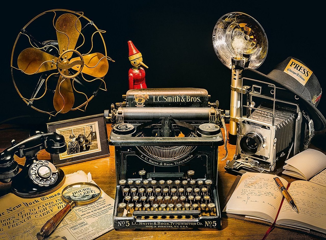 The Typewriter - 500pc Jigsaw Puzzle by Clementoni