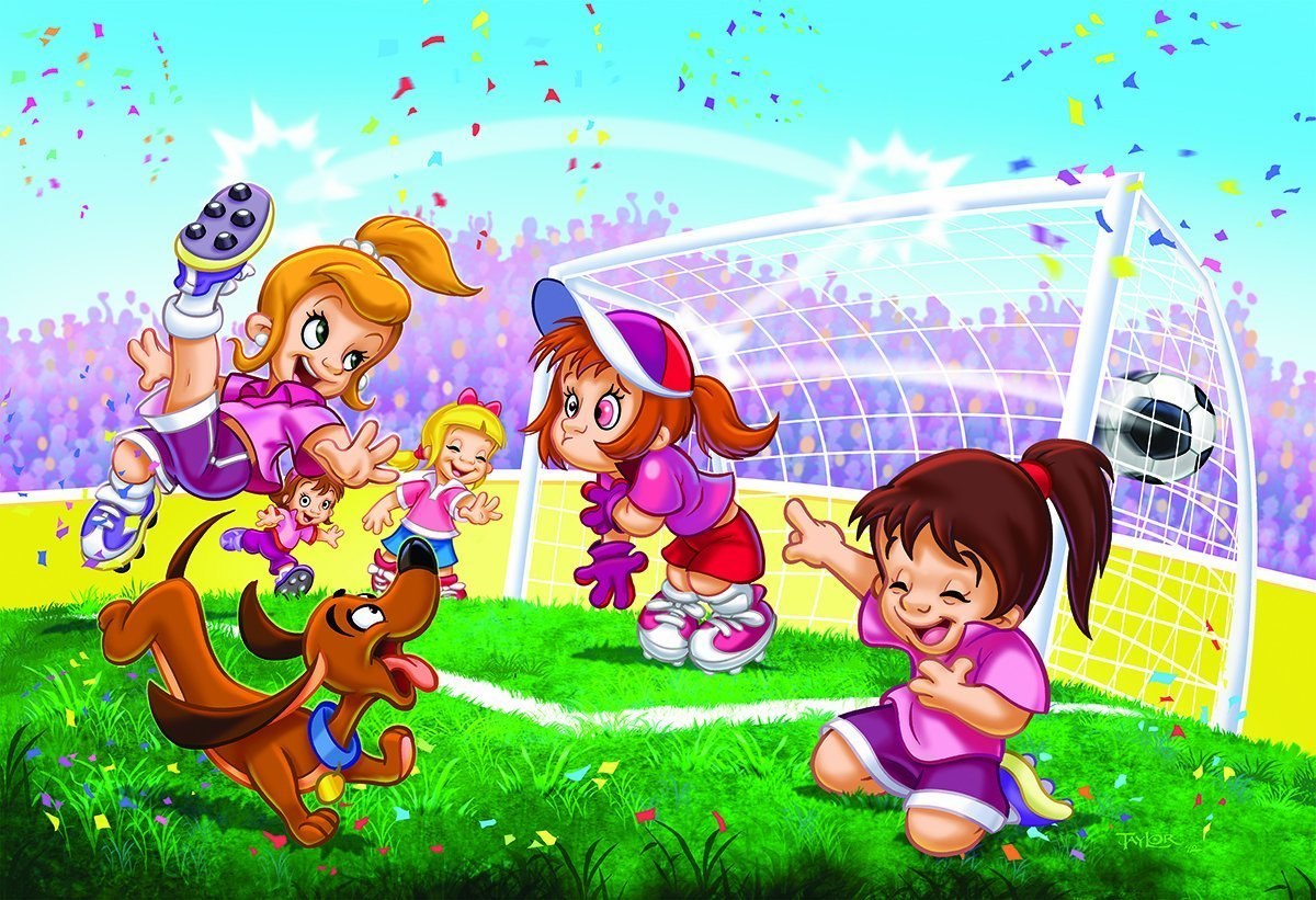 Go Girls Go! Soccer - 100pc Jigsaw Puzzle by Eurographics  			  					NEW