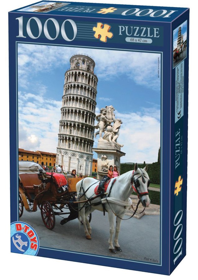 The Tower of Pisa  - 1000pc Jigsaw Puzzle by D-Toys