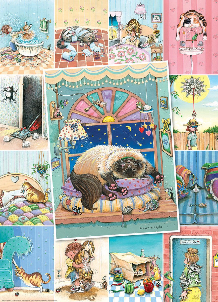 Patterson: Cat's Life - 500pc Jigsaw Puzzle by Eurographics  			  					NEW