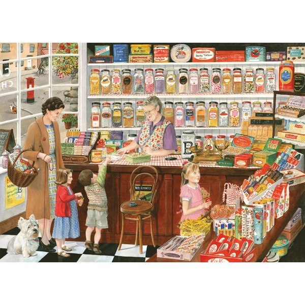Times Past: The Sweet Shop - 1000pc Jigsaw Puzzle by Holdson  			  					NEW