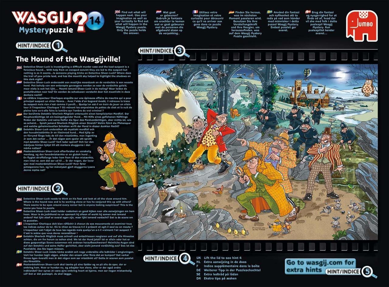 WASGIJ: Mystery 14, The Hounds of the Wasgijville! - 1000pc Jigsaw Puzzle By Jumbo  			  					NEW - image 2