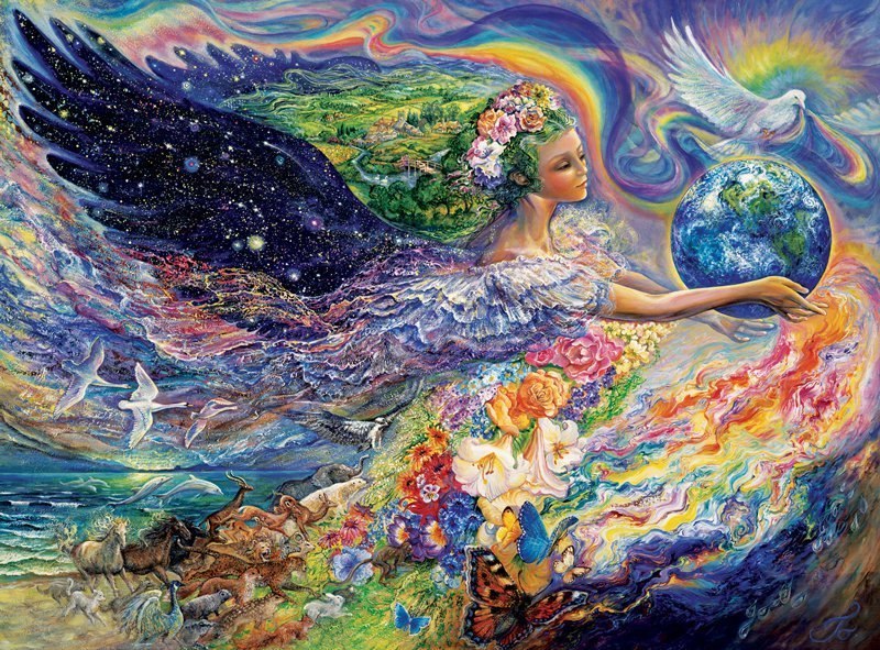 Josephine Wall:  Earth Angel - 1000pc Jigsaw Puzzle by Buffalo Games