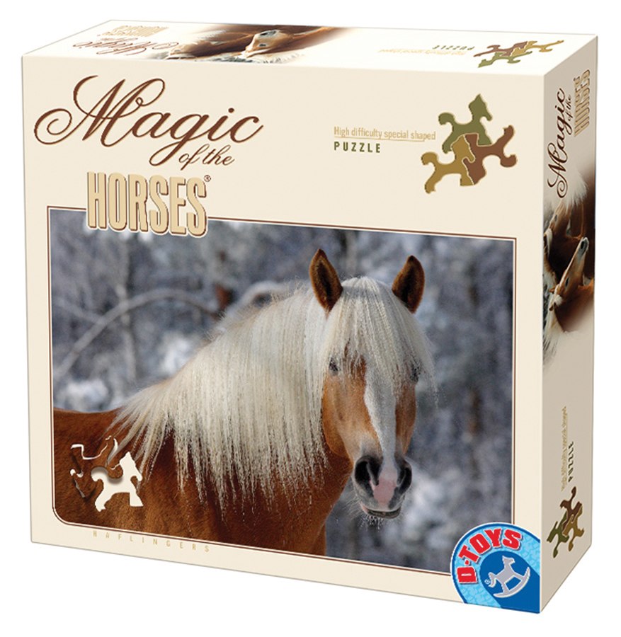 Haflinger Solo - Horse Shaped Pieces- 239pc Jigsaw Puzzle by D-Toys
