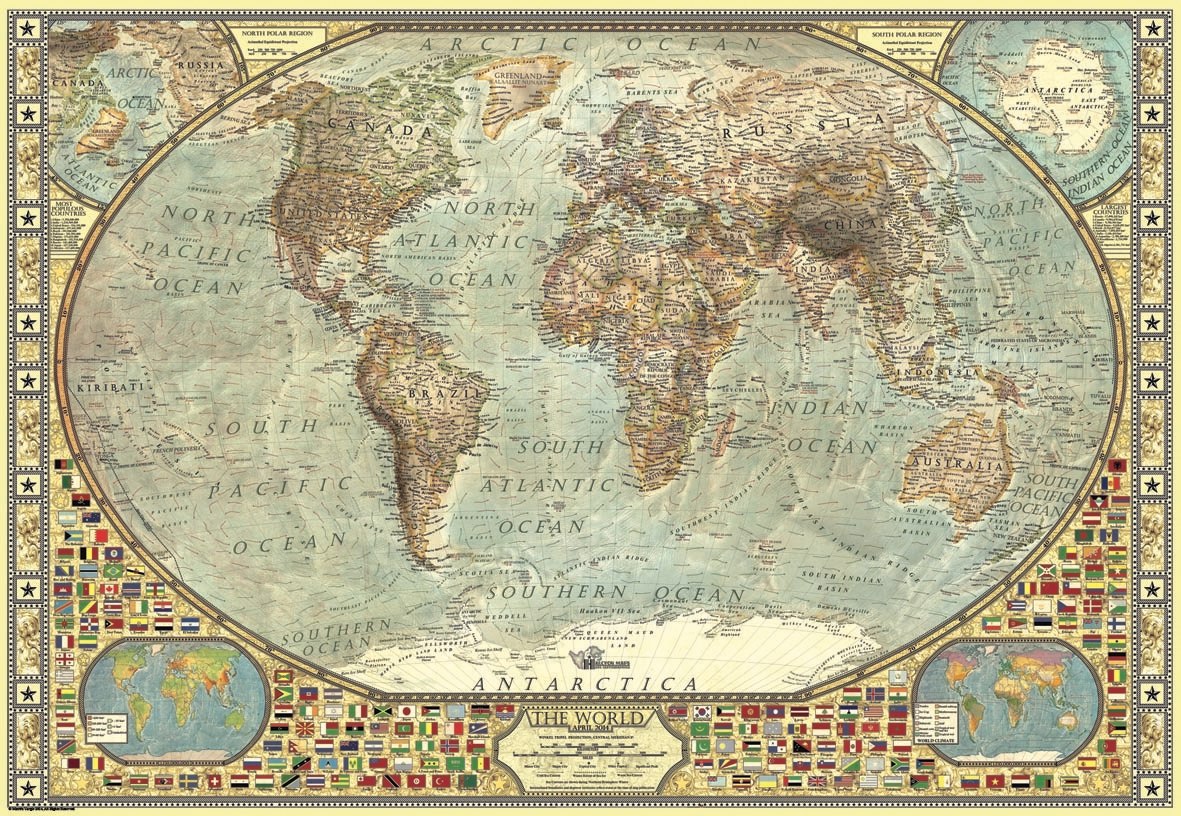 World Map - 2000pc Jigsaw Puzzle by Anatolian