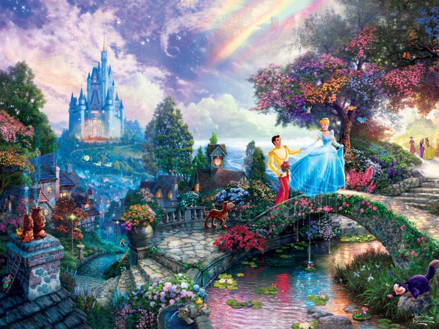 Thomas Kinkade Disney Dreams: Cinderella Wishes Upon a Dream - 750pc Jigsaw Puzzle by Ceaco
