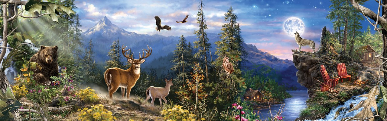 RealTree - 1000pc Panoramic Jigsaw Puzzle by Masterpieces  			  					NEW