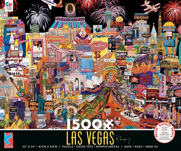 Las Vegas - 1500pc Jigsaw Puzzle by Ceaco  			  					NEW - image 1