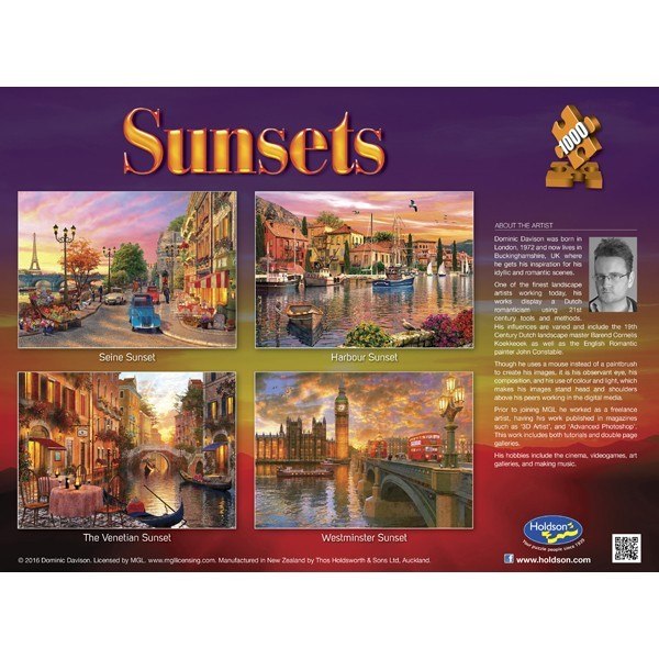 Sunsets: The Venetian Sunset - 1000pc Jigsaw Puzzle by Holdson  			  					NEW - image 2