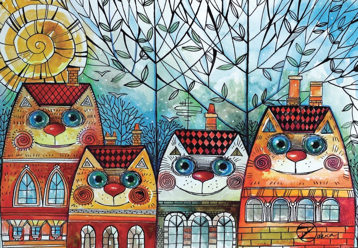 City Cat - 500pc Jigsaw Puzzle by Anatolian